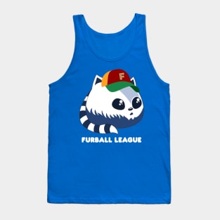 Furball League Fluffy Blue Cat Tank Top